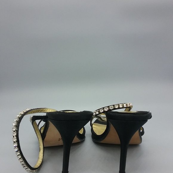 Claudio Merazzi Vintage Satin/Crystal Platform  Heels - Picture 8 of 13